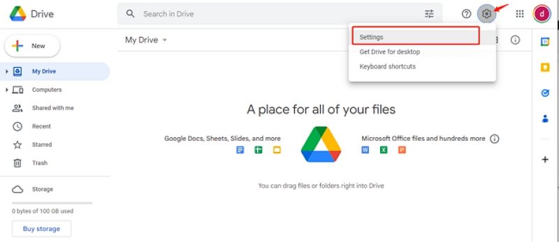 Google Drvie設定