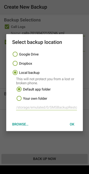 SMSバックアップと復元を使用してSMSをGoogleドライブにバックアップする