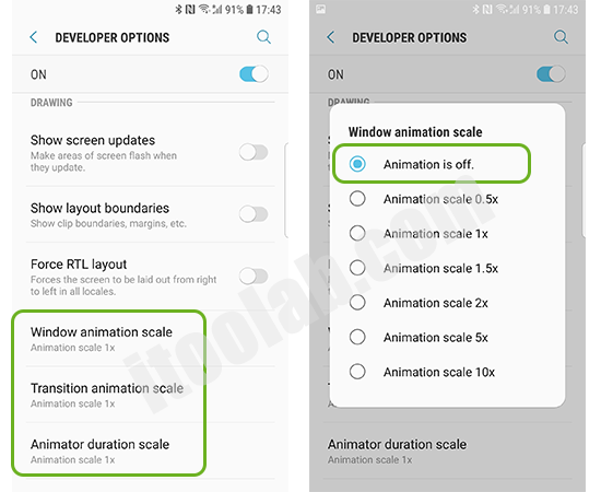 開発者オプションでAndroidアニメーションを調整して、Android電話を高速化する