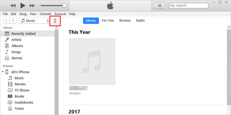 iTunesにiMessagesをバックアップする方法-Step 2