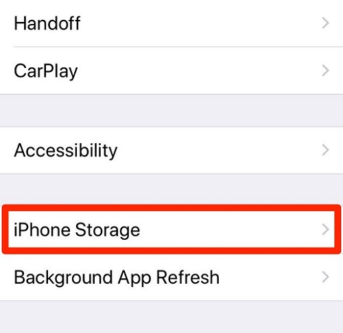 iOSでiPhoneストレージを確認してください