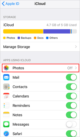 iPhoneからiPhoneにiCloudを使用してビデオを送信します