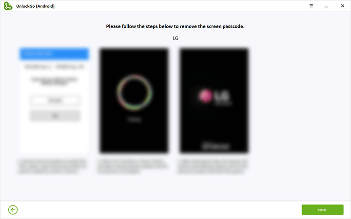 LG電話のロックを解除しましたパスワードを忘れました