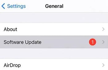 iOSシステムを更新します