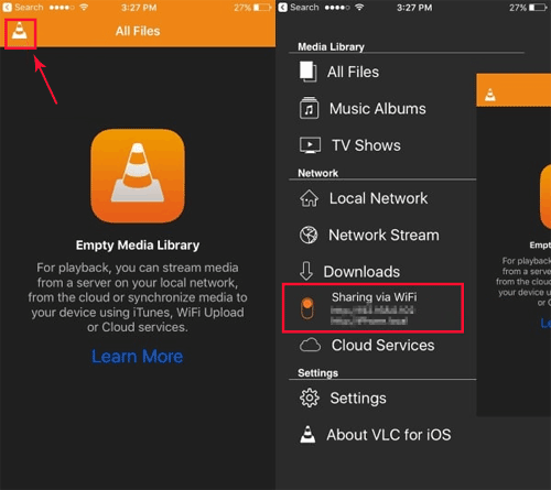 VLCを介してビデオをiPhoneに移動する方法