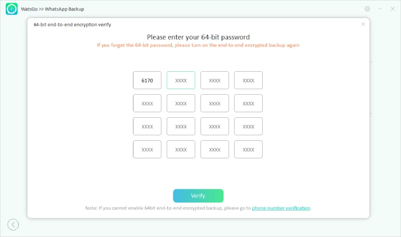whatsappバックアッププロセスを完了します