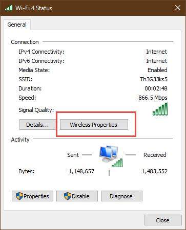 Windows 10で保存されたWiFiパスワードを表示する方法