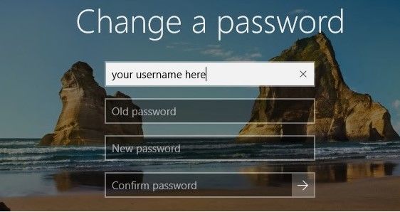 Windows 10パスワードを変更します