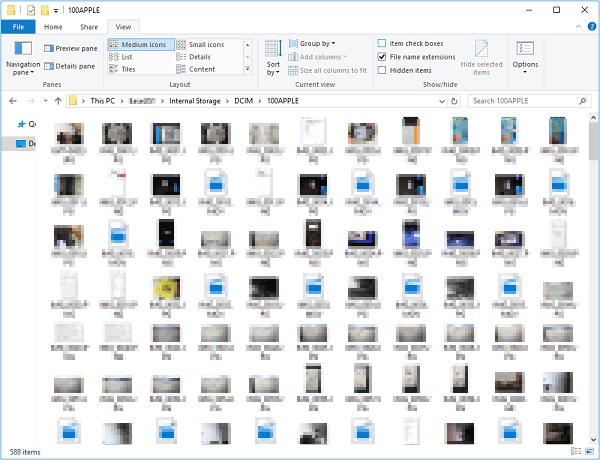 iPhoneからPCにビデオをドラッグアンドドロップします